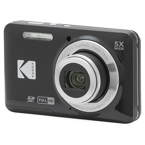 Kodak PIXPRO Friendly Zoom FZ55-BK, 16MP, 5X zoom, 28mm wide angle (Black)